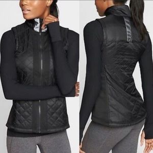Athleta S Rock Springs Black Running Vest